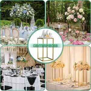 Gold Wedding Flower Centerpiece Stand Bridal Floral Arrangement Display Stand